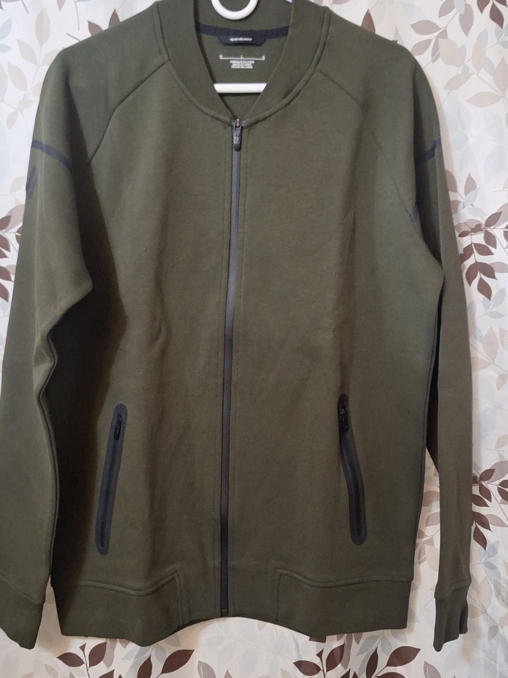 Peak Velocity Men's Zip Up Green Jacket Large